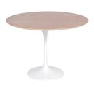 Mesa Saarinen Redonda Imbuia 124cm - Base Branca Mesa Saarinen Redonda Imbuia 124cm - Base Branca