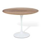 Mesa Saarinen Tulipa Branca - Tampo Redondo 137cm - Imbuia Mesa Saarinen Tulipa Branca - Tampo Redondo 137cm - Imbuia