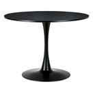 Mesa Saarinen Tulipa Redonda 100cm Tampo Madeira Preta 5 Lugares Mesa Saarinen Tulipa Redonda 100cm Tampo Madeira Preta 5 Lugares