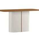 Mesa Sala de Jantar 100% MDF Tampo sem Vidro 160cm Serena Branco/Off White/Ype Mesa Sala de Jantar 100% MDF Tampo sem Vidro 160cm Serena Branco/Off White/Ype