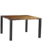 Mesa Sala de Jantar Cozinha Bladel Quadrada 100cm Grafite Madeira Maciça Rustic Brown G54 - Gran Belo Mesa Sala de Jantar Cozinha Bladel Quadrada 100cm Grafite Madeira Maciça Rustic Brown G54 - Gran Belo