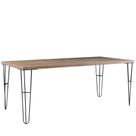 Mesa Sala de Jantar Cozinha Ludiana 190cm Grafite Madeira Maciça Driftwood G54 - Gran Belo Mesa Sala de Jantar Cozinha Ludiana 190cm Grafite Madeira Maciça Driftwood G54 - Gran Belo