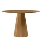 Mesa Sala de Jantar Tampo Redondo sem Vidro 117cm Isis Marrom/Ype Mesa Sala de Jantar Tampo Redondo sem Vidro 117cm Isis Marrom/Ype