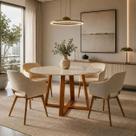 Mesa Sala Jantar 110 Retangular Tampo Vidro MDF Pés 4 Lugares Pequena