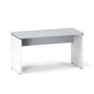 Mesa Secretária Pé Painel P25 Pandin 1,20 M Cinza e Branco Mesa Secretária Pé Painel P25 Pandin 1,20 M Cinza e Branco