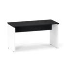 Mesa Secretária Pé Painel P25 Pandin 1,20 M Preto e Branco