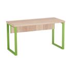 Mesa Secretária Tubolar PE 40 Pandin 1,20 M Noce Naturale e Verde Mesa Secretária Tubolar PE 40 Pandin 1,20 M Noce Naturale e Verde