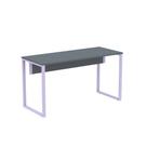 Mesa Secretária Tubular P25 Pandin 1,20 M Grafito e Lilas