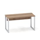 Mesa Secretária Tubular P25 Pandin 1,20 M Noce Naturale e Cinza