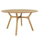 Mesa Serafina - Tampo Redondo 124cm - Madeira Freijó