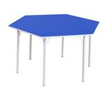 Mesa Sextavada Juvenil Azul