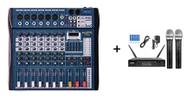 Mesa Som 8 Canais Interface Ksr Microfone Duplo KSR Sem fio