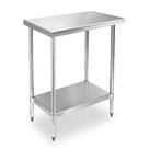 Mesa STABLEINK NSF em aço inoxidável 76x46cm com prateleira ajustável Mesa STABLEINK NSF em aço inoxidável 76x46cm com prateleira ajustável