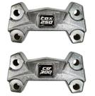 Mesa Superior Guidão Trava Cromado Cbx 250 Twister Até 2008 Mesa Superior Guidão Trava Cromado Cbx 250 Twister Até 2008