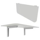 Mesa Suspensa Branca 100x50 Dobrável Ideal para Ambientes Compactos