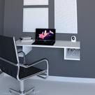 Mesa Suspensa Computador Home Office Quarto Sala Escritório MDF