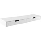 Mesa suspensa em MDF Branco para Home Office ou Penteadeira 90x40cm