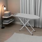 Mesa Tabua De Passar Roupa Extra Forte Grande Resistente Prata Metalizado