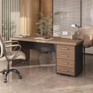 Mesa tamburato com gavetas ld - nogal/preto 6126 Mesa tamburato com gavetas ld - nogal/preto 6126
