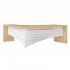 Mesa tamburato diretor ii ld - carvalho/branco 6209