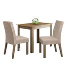 Mesa Tampo De Madeira Com 2 Cadeiras Rustic/imperial