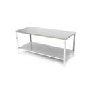 Mesa Tampo Inox 160 cm Compartimento Inferior M-160 G2 Braesi