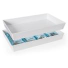 Mesa Térmica Fria 50x30 Melamina 1 Cuba Branco Gourmet Mix
