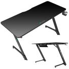 Mesa ThunderX3 Gamer Com Suporte de Headset e Copo Base Aço Reforçado Cor Preto Com Superfície de Mousepad de Microfibra