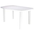 Mesa Tramontina Camboriú Branca 136x84 cm em Polipropileno