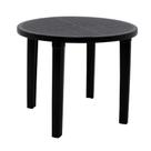 Mesa Tramontina Cassino 90 Cm Em Polipropileno Preto
