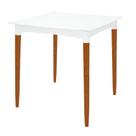 Mesa Tramontina Diana Em Polipropileno Branco 70cm Pernas De Madeira Mesa Tramontina Diana Em Polipropileno Branco 70cm Pernas De Madeira