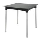Mesa Tramontina Diana Polipropileno Preto Pernas Aluminio