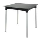 Mesa Tramontina Diana Preta 70 x 70 cm em Polipropileno com Pernas de Alumínio Mesa Tramontina Diana Preta 70 x 70 cm em Polipropileno com Pernas de Alumínio