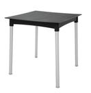 Mesa Tramontina Laura Rattan em Polipropileno Preto com Pernas de Aluminio Anodizado Mesa Tramontina Laura Rattan em Polipropileno Preto com Pernas de Aluminio Anodizado
