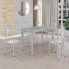 Mesa Tubular 020 Isabel 100x60 Granito Topázio 4 Cad Pérola