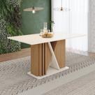 Mesa Valine 160cm Canto Reto sem Vidro