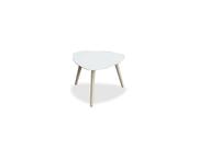 Mesa Whiteline Modern Living ST1601S-WHT Alumínio branco 48x43x36 cm