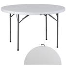 Mesa ZenStyle dobrável de 122 cm redonda portátil branca