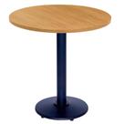 Mesa Zeta Ferro Preto 75 cm (Alt) Disco Redondo Tampo MDP Redondo 60 cm (Larg) x 2,5 cm (Alt) Samba