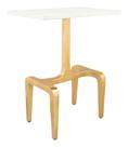 Mesa Zuo Clement Side em mármore branco 40x30x58 cm