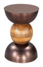 Mesa Zuo Tripoli Side Bronze Galvanizado 36x36x52 cm Mesa Zuo Tripoli Side Bronze Galvanizado 36x36x52 cm