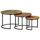 Mesas de nidificação: mesa lateral de café vidaXL Accent, conjunto de 3