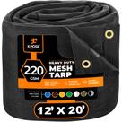 Mesh Tarp Xpose Safety Heavy Duty 3,7 m x 6,1 m preta