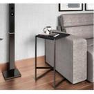 Mesinha de Apoio Controle Café Computador Aulixiar Lateral MDF e Ferro Mesinha de Apoio Controle Café Computador Aulixiar Lateral MDF e Ferro