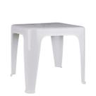 Mesinha De Apoio Quadrada Branca Para Lazer 51x51 Com proteção Solar Mor