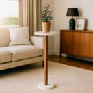 Mesinha de Canto Apoio Para Sofa Decoração Sala de Estar Rustico Retro