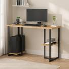 mesinha de estudo com prateleira para computador desktop barzinho aparador com pes de ferro mali 120 para quarto home office