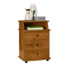 Mesinha Decorativa de Cabeceira Apoio Cama Multimovel Luxo Gavetas Nicho EJ Cores