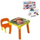 Mesinha Desmontável Infantil Masha E Urso + Kit Hora do Rush