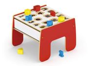 Mesinha Didática 2 em 1 MDF Atóxica +12m Brinquedo Educativo Infantil